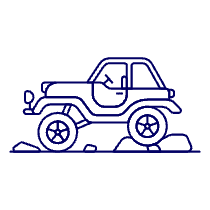 Car Bigfoot Illustration from UX Line Set