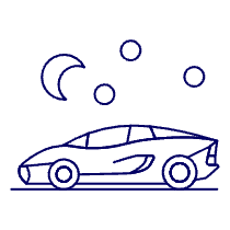 Car Ferrari Illustration from UX Line Set