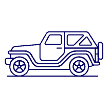Car Jeep 2 Illustration from UX Line Set