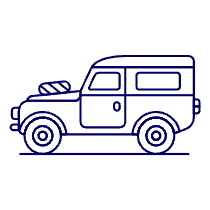 Car Jeep 3 Illustration from UX Line Set
