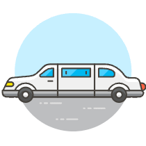 Car Limousine Illustration from UX Colors Set