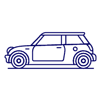 Car Mini Cooper Illustration from UX Line Set