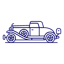 Vintage Car 2 Illustration from UX Line Set