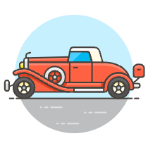Vintage Car 2 Illustration from UX Colors Set