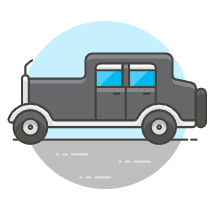 Vintage Car 3 Illustration from UX Colors Set