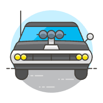 Vintage Racing Car 3 Illustration from UX Colors Set