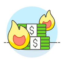 Burning Money 2 Illustration from UX Colors Set