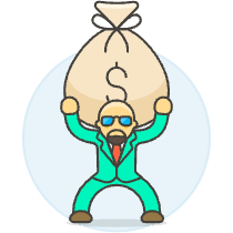 Carry Money Bag 3 Illustration from UX Colors Set