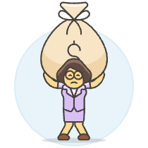 Carry Money Bag 6 Illustration from UX Colors Set