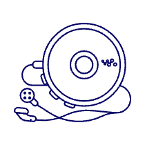 Cd Players 1 Illustration from UX Line Set