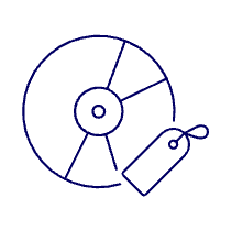 Cd Tag Illustration from UX Line Set