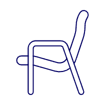 Blue Sofa Illustration from UX Line Set