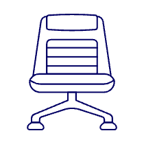 Brown Chair Sofa 1 Illustration from UX Line Set