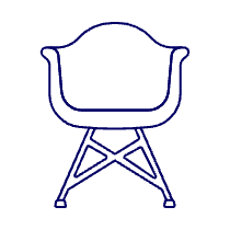 Green Modern Chair Illustration from UX Line Set