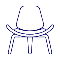 Red Chair Sofa 1 Illustration from UX Line Set