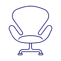 Red Chair Sofa 2 Illustration from UX Line Set