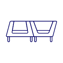 White Orange Sofa Illustration from UX Line Set