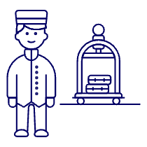 Bellboy Trolley 1 Illustration from UX Line Set
