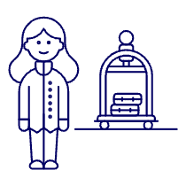 Bellboy Trolley 2 Illustration from UX Line Set