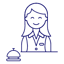 Reception 2 Illustration from UX Line Set