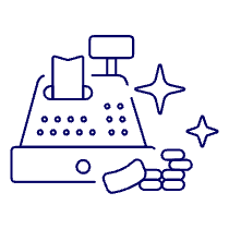 Cash Register Illustration from UX Line Set