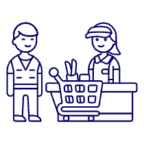 Cashier Checkout 1 Illustration from UX Line Set