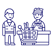 Cashier Checkout 3 Illustration from UX Line Set