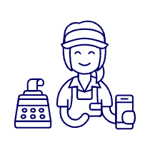 Cashier Clerk 2 2 Illustration from UX Line Set