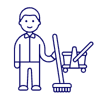 Janitor 2 Illustration from UX Line Set