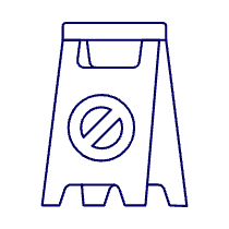 Wet Floor Sign Illustration from UX Line Set