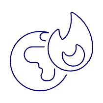 Burning Earth Illustration from UX Line Set