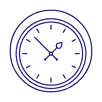 Classic Wall Clock Illustration from UX Line Set