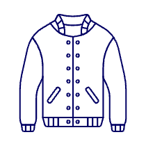 Baseball Jacket Illustration from UX Line Set