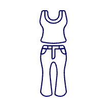 Jeans TANK TOP Illustration from UX Line Set