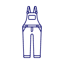 OVERALL Jean Illustration from UX Line Set