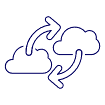 Cloud Data Exchange Illustration from UX Line Set