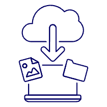 Cloud Download 12 Illustration from UX Line Set