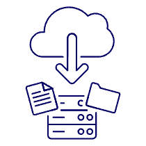 Cloud Download 15 Illustration from UX Line Set