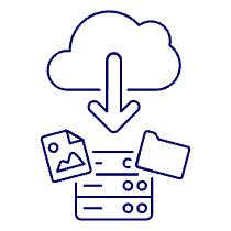 Cloud Download 17 Illustration from UX Line Set