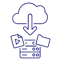 Cloud Download 18 Illustration from UX Line Set