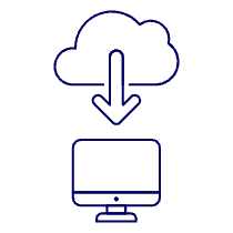Cloud Download 2 Illustration from UX Line Set