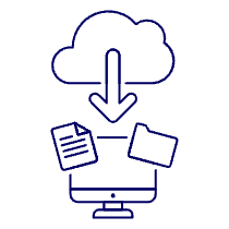 Cloud Download 3 Illustration from UX Line Set