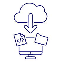 Cloud Download 4 Illustration from UX Line Set