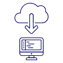 Cloud Download 5 Illustration from UX Line Set