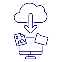 Cloud Download 6 Illustration from UX Line Set