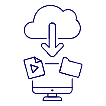 Cloud Download 7 Illustration from UX Line Set