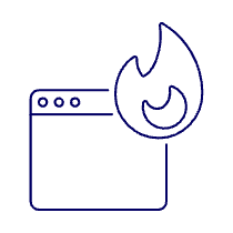 App Burning 1 Illustration from UX Line Set