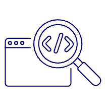 Coding Search Illustration from UX Line Set