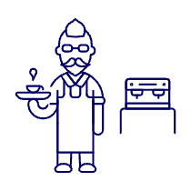 Barista 1 1 Illustration from UX Line Set