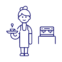 Barista 1 2 Illustration from UX Line Set